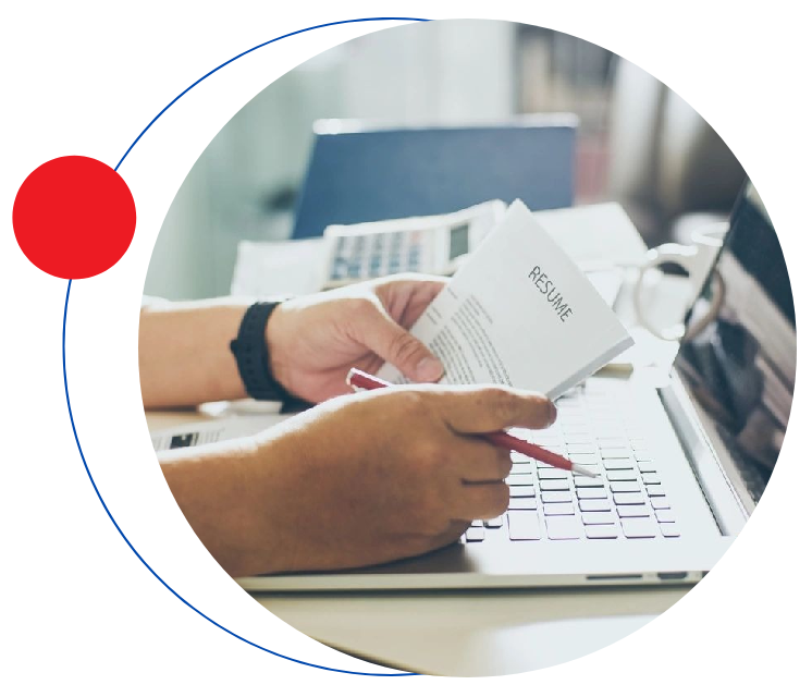 Sales Rocket A person is typing on a laptop